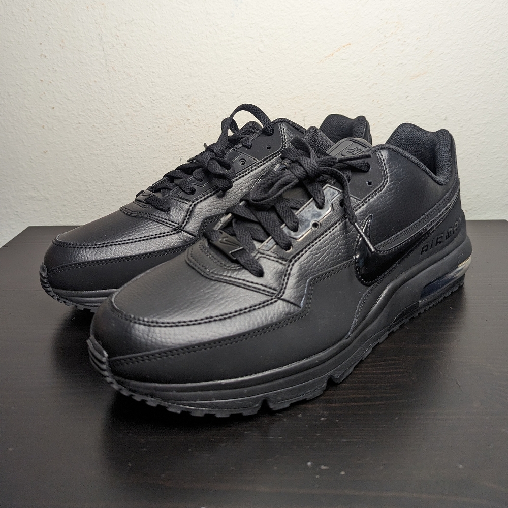 Men's Size 11.5 Nike Air Max LTD 3 Black/Black-Black 687977 020 New